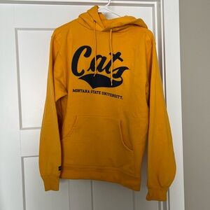 Jansport Gold Hoodie with Navy Graphic - Montana State University